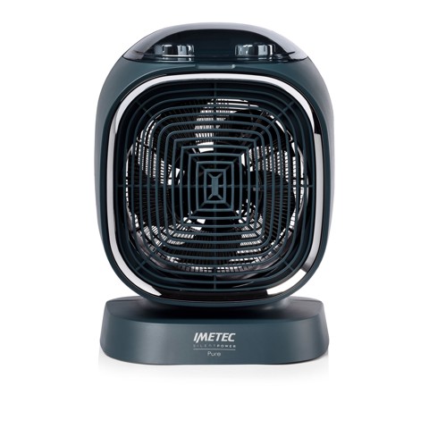 Imetec Termoventilatore Silent Power Pure, Silenzioso con ionizzatore, Timer di autospegnimento, 2100 W
