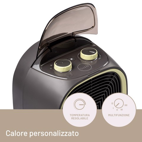 Imetec Termoventilatore Silent Power Smart, Silenzioso, 2100 W, 4 funzioni, Smart energy Function