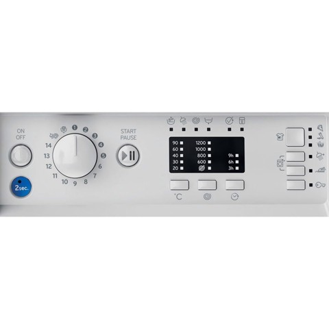 Indesit BI WMIL 71252 EU N lavatrice Caricamento frontale 7 kg 1200 Giri/min E Bianco