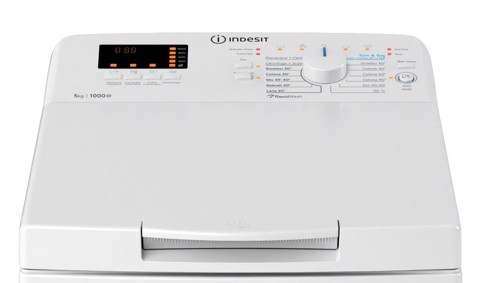 Indesit BTW S50400 IT/N lavatrice Caricamento dall'alto 5 kg 1000 Giri/min Bianco