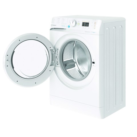 Indesit BWSA 7126X WV IT, 7kg, classe A, Bianco, Inverter, 1200 giri, Display LED, vapore, porta bianca Made in Italy