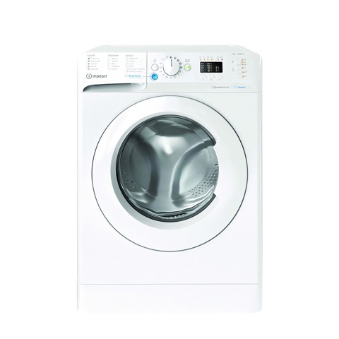 Indesit BWSA 7126X WV IT, 7kg, classe A, Bianco, Inverter, 1200 giri, Display LED, vapore, porta bianca