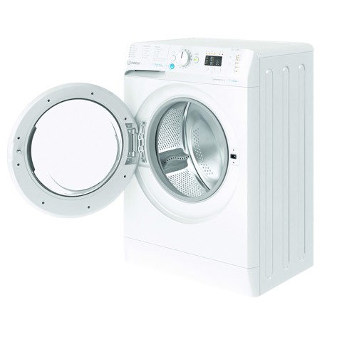 Indesit BWSA 7126X WV IT, 7kg, classe A, Bianco, Inverter, 1200 giri, Display LED, vapore, porta bianca