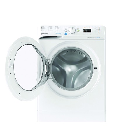Indesit BWSA 7126X WV IT, 7kg, classe A, Bianco, Inverter, 1200 giri, Display LED, vapore, porta bianca