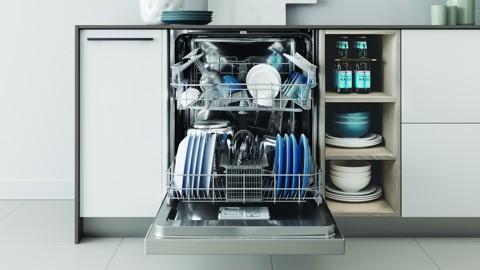 Indesit I3B L634 B lavastoviglie A scomparsa parziale 14 coperti D