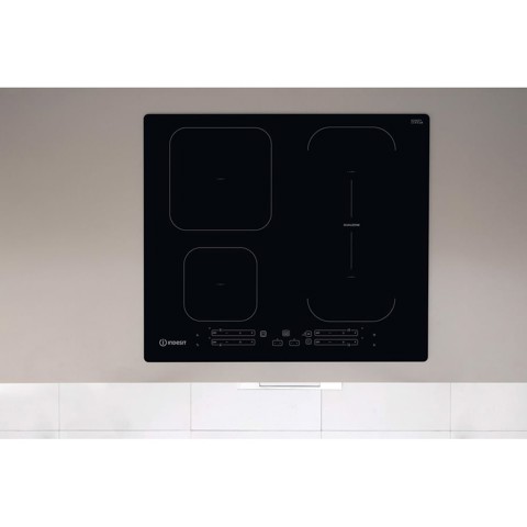 Indesit IB 65B60 NE Nero Da incasso 59 cm Piano cottura a induzione 4 Fornello(i)