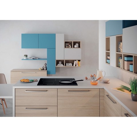 Indesit IB 65B60 NE Nero Da incasso 59 cm Piano cottura a induzione 4 Fornello(i)