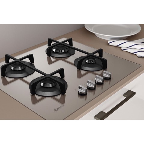 Indesit ING 61T/TD Marrone Da incasso 59 cm Gas 4 Fornello(i)