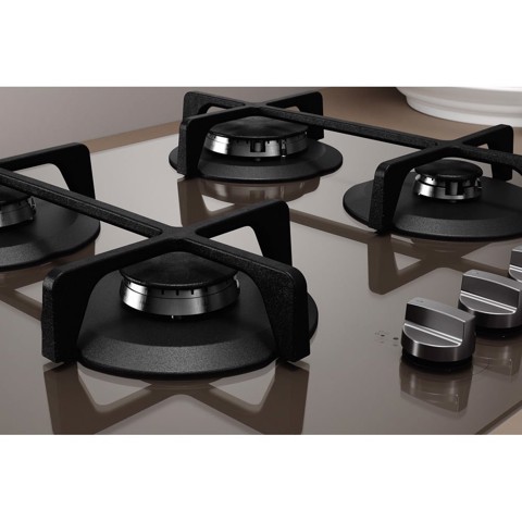 Indesit ING 61T/TD Marrone Da incasso 59 cm Gas 4 Fornello(i)