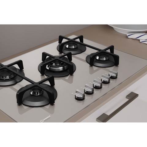 Indesit ING 72T/TD Marrone Da incasso 73 cm Gas 5 Fornello(i)