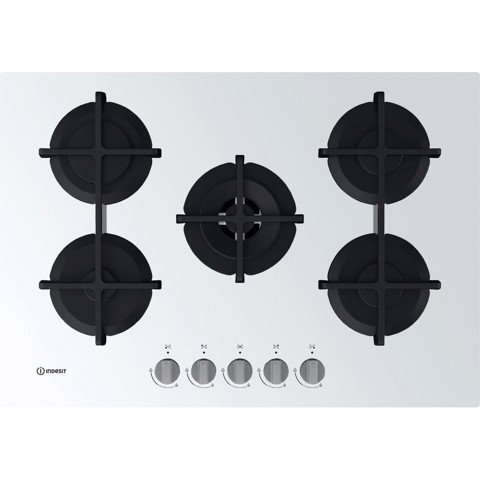 Indesit ING 72T/WH Bianco Da incasso 73 cm Gas 5 Fornello(i)