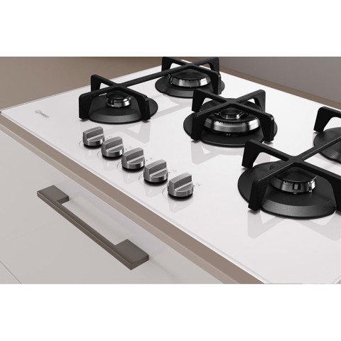 Indesit ING 72T/WH Bianco Da incasso 73 cm Gas 5 Fornello(i)