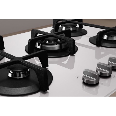 Indesit ING 72T/WH Bianco Da incasso 73 cm Gas 5 Fornello(i)