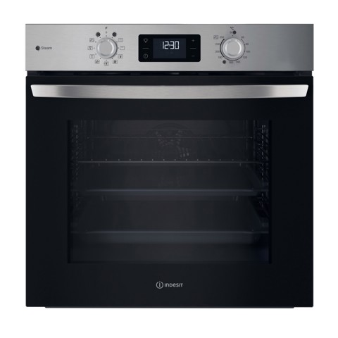 Indesit IO 258HS B forno multifunzione Inox 11Funzioni totali classe A+ 71Lt Funzione Vapore, Idrolisi