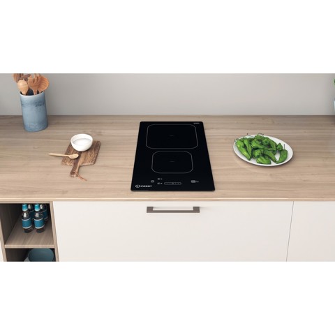 Indesit IS 19Q30 NE Nero Da incasso 28 cm Piano cottura a induzione 2 Fornello(i)