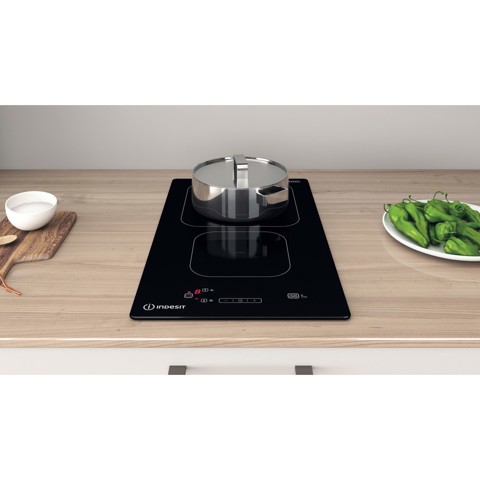 Indesit IS 19Q30 NE Nero Da incasso 28 cm Piano cottura a induzione 2 Fornello(i)