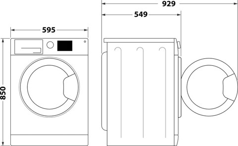 Indesit Lavasciuga a libera installazione EWDE 861483 W IT N - EWDE 861483 W IT N Made in Italy