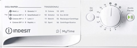 Indesit MTWC 71296 W IT lavatrice Caricamento frontale 7 kg 1200 Giri/min Bianco