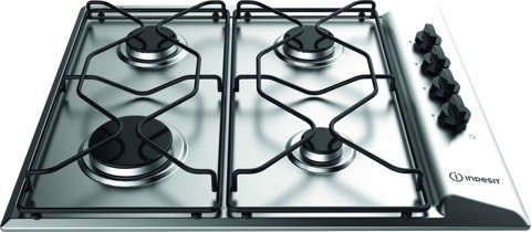 Indesit PAA 642 IX/I WE1 Acciaio inossidabile Da incasso 58 cm Gas 4 Fornello(i)