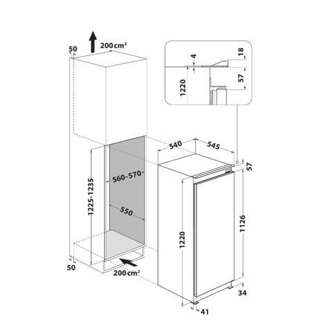 Indesit S 12 A1 D/I 2 frigorifero Da incasso 209 L E Acciaio inossidabile