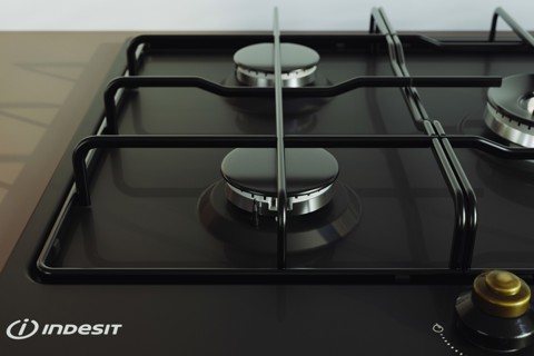 Indesit TH 752 /I (AN) Antracite Da incasso 75 cm Gas 5 Fornello(i)