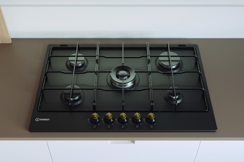 Indesit TH 752 /I (AN) Antracite Da incasso 75 cm Gas 5 Fornello(i)