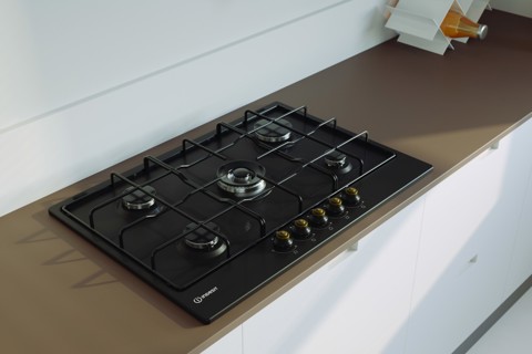 Indesit TH 752 /I (AN) Antracite Da incasso 75 cm Gas 5 Fornello(i)