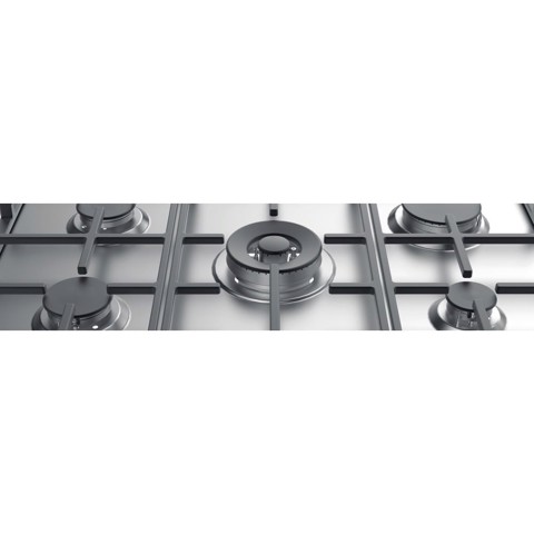 Indesit THP 751 W/IX/I IT Acciaio inossidabile Da incasso 75 cm Gas 5 Fornello(i)