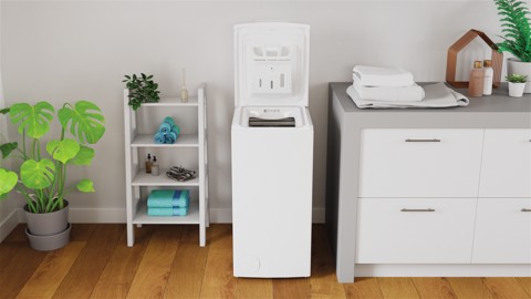Indesit Turn&GO BTW S6251P IT lavatrice Caricamento dall'alto 6 kg 1200 Giri/min Bianco
