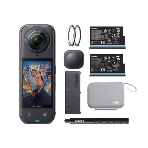 Insta360 X5 Bundle fotocamera per sport d'azione 72 MP 8K Ultra HD 25,4 / 1,28 mm (1 / 1.28") Wi-Fi 200 g