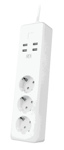 Presa multipla 3 plug 4 usb