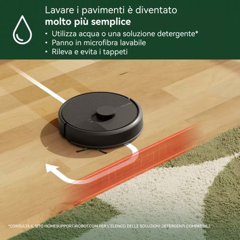 iRobot 105 Combo Senza sacchetto Nero