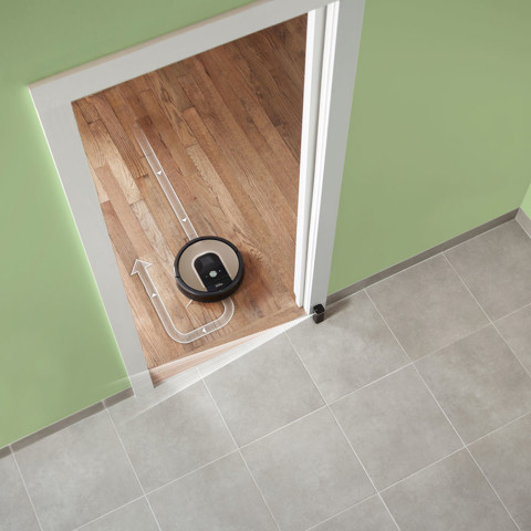 iRobot Roomba 966 aspirapolvere robot 0,6 L Senza sacchetto Nero, Argento