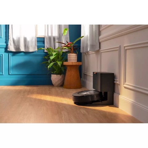 iRobot Roomba Combo j7+ aspirapolvere robot Senza sacchetto Nero, Acciaio inossidabile