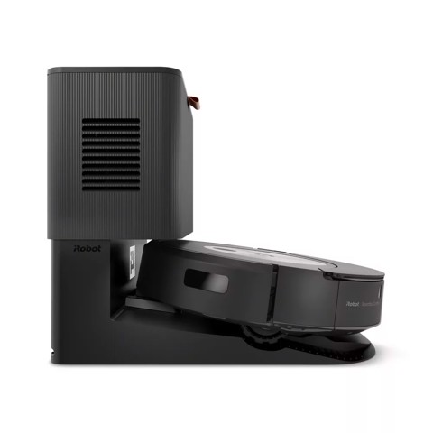 iRobot Roomba Combo j7+ aspirapolvere robot Senza sacchetto Nero, Acciaio inossidabile