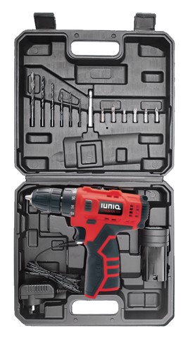 IUNIQ Kit Trapano Avvitatore A Batteria - Con Valigetta