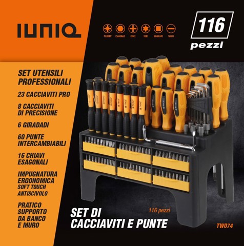 IUNIQ TW074 set di strumenti meccanici 116 strumenti