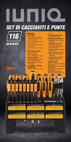 IUNIQ TW074 set di strumenti meccanici 116 strumenti
