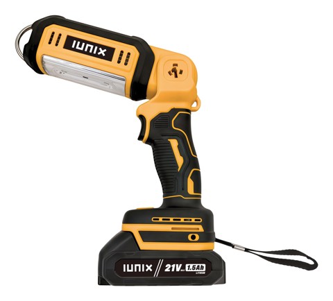 IUNIX XDVV03L luce da lavoro Giallo, Nero LED