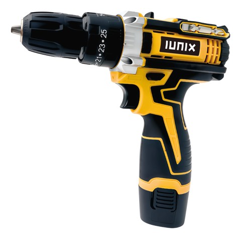 IUNIX XDVV07K cacciavite elettrico e avvitatore a impulso 1800 Giri/min Nero, Giallo