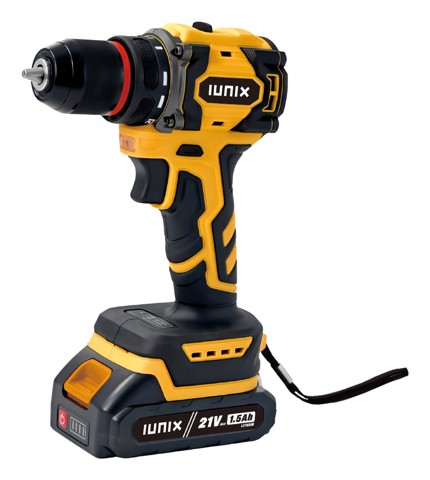 IUNIX XDVV14K cacciavite elettrico e avvitatore a impulso 1800 Giri/min Nero, Giallo