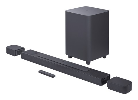 JBL BAR 800 Soundbar 5.1.2 canali true wireless con canali surround con batteria ricaricabile 720W, Nero