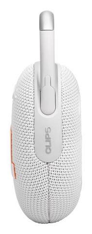 JBL Clip 5, Sistema audio portatile Waterproof e Dustproof con moschettone integrato, Bianco