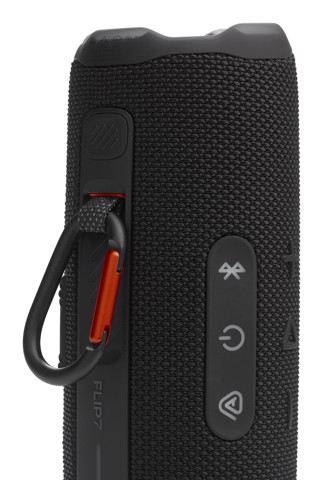 JBL Flip 7, Sistema audio portatile waterproof con connettività wireless Bluetooth, Nero