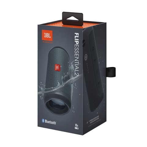 JBL Flip Essential 2 Speaker Bluetooth Portatile Impermeabile con Bassi Potenti, Nero