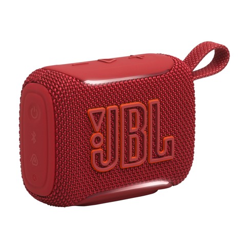 JBL GO 5 Speaker Bluetooth ultra‑portatile con potente Pro Sound e bassi incisivi, pairing AirTouch, design impermeabile, 10 ore di autonomia, Rosso