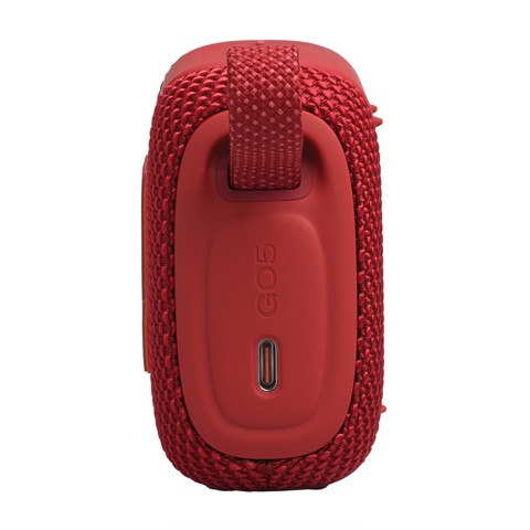 JBL GO 5 Speaker Bluetooth ultra‑portatile con potente Pro Sound e bassi incisivi, pairing AirTouch, design impermeabile, 10 ore di autonomia, Rosso