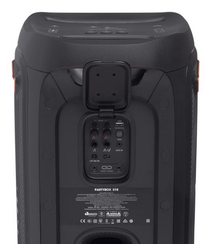 JBL Partybox 310 Speaker Wireless Bluetooth Portatile per feste con giochi di luce 240 W, Nero