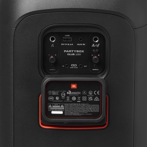 JBL PartyBox Club 120 Speaker Wireless Bluetooth Portatile per feste con giochi di luce, Nero