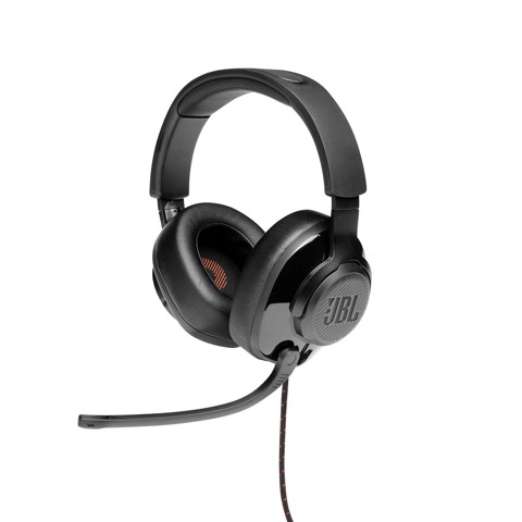 JBL Quantum 200 Cuffie Gaming Over-Ear con Filo, Nero
